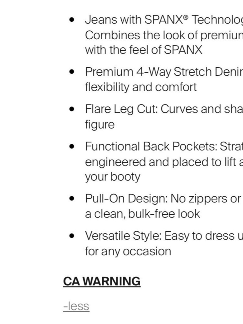 SpanxShape original everywear Dark Blue Flare Jeans - size MP - Picture 10 of 11